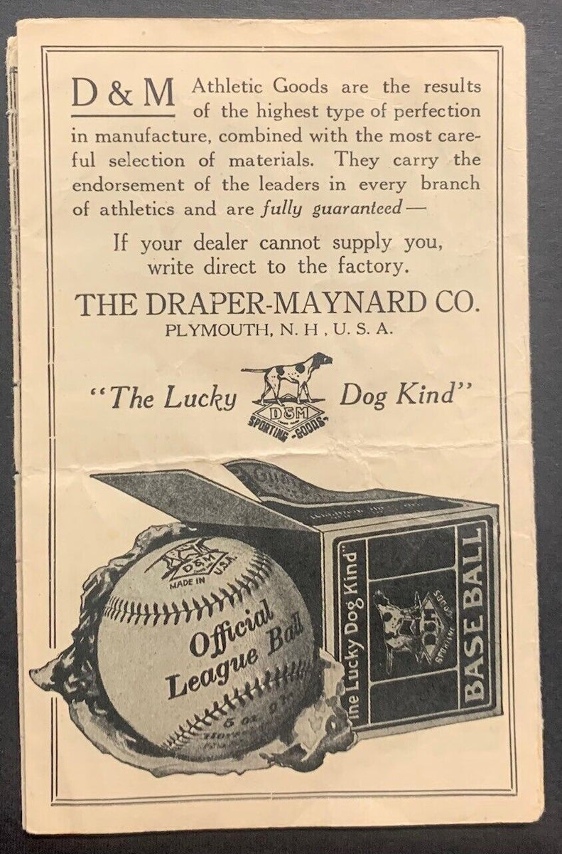1920s Baseball How To Pitch Pamphlet MLB Vintage Antique MILB DraperM