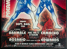 Load image into Gallery viewer, 1986 Light Weight Championship Fight Poster Bramble / Rosario Camacho / Edwards