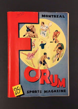 Load image into Gallery viewer, 1953 Montreal Royals vs Quebec Aces Jacques Plante Jean Beliveau Forum Program