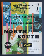 Load image into Gallery viewer, 1972 Orange Bowl USA College Football All Star Program + Ticket North vs South