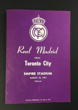 Load image into Gallery viewer, 1960 Football Soccer Program Real Madrid European Cup Champions Vs Toronto