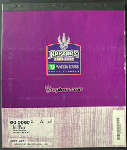 Load image into Gallery viewer, 2001-02 Toronto Raptors NBA Basketball Full Season Ticket Book Proof Tickets