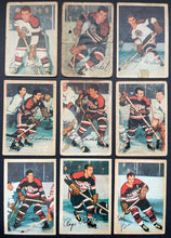 Load image into Gallery viewer, 1953-54 Parkhurst Hockey Cards Full Set Low Grade NHL Beliveau Worsley RC KSA 1