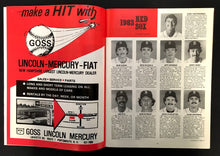 Load image into Gallery viewer, 1983 Fenway Park Boston Red Sox Carl Yastrzemski Vintage MLB Program