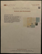 Load image into Gallery viewer, Signed English Actor Filmmaker Richard Attenborough Autograph From Album LOA