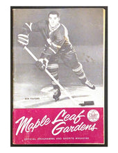 Load image into Gallery viewer, 1961-1962 NHL Hockey Program Toronto Maple Leafs Leaf Gardens Bob Pulford Cover