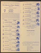 Load image into Gallery viewer, 1985 Queens Plate Horse Racing Program Race Won By LA Lorgnette Thoroughbred