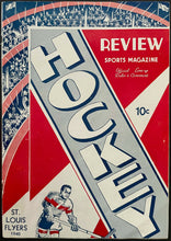Load image into Gallery viewer, 1940 St. Louis Arena Hockey Program American Hockey Association Flyers v Knights