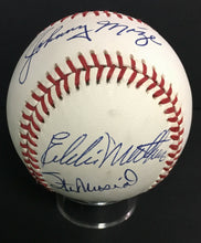 Load image into Gallery viewer, Johnny Mize Ralph Kiner Musial + Multi Signed Baseball MLB HOFERS x6 JSA Letter