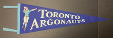 Load image into Gallery viewer, 1950's Toronto Argonauts CFL Football Felt Pennant Vintage Argos