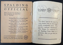 Load image into Gallery viewer, 1921 Spalding Red Cover Series How To Play The Infield+Outfield Booklet Ty Cobb