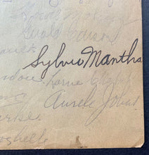 Load image into Gallery viewer, 1933-34 Montreal Canadiens Team Signed Sheet x16 Autographed Howie Morenz JSA