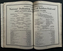 Load image into Gallery viewer, 1926 Soldier Field Chicago Football Dedication Game Program Army Vs Navy Vintage