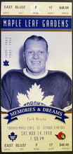 Load image into Gallery viewer, 1998 NHL Hockey Final MLG Season Toronto Maple Leafs Full Ticket Turk Broda HOF