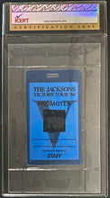 Load image into Gallery viewer, 1984 The Jacksons Promoter Staff Pass Victory Tour Backstage Pass iCert