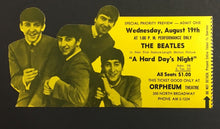Load image into Gallery viewer, 1964 Beatles Ticket A Hard Days Night Movie + Complete Picture Story Fab 4