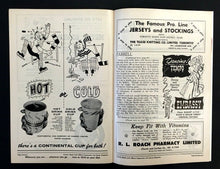 Load image into Gallery viewer, 1958 Maple Leaf Gardens NHL Hockey Program VTG Leafs vs Rangers Bert Olmstead