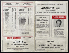 Load image into Gallery viewer, 1970 Maple Leaf Gardens Toronto Marlboros Jr. Hockey Program vs Canadiens