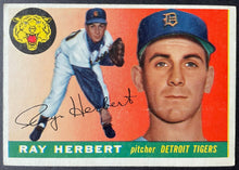 Load image into Gallery viewer, 1955 Topps Baseball #138 Ray Herbert Detroit Tigers Vintage MLB Card