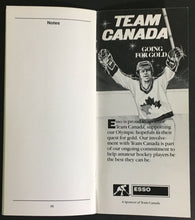 Load image into Gallery viewer, 1985-1986 Canada National Hockey Team Media Guide Labatt Esso Advertising