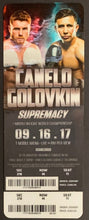 Load image into Gallery viewer, 2017 Middleweight Title Fight Boxing Program + Ticket Alvarez vs Golovkin