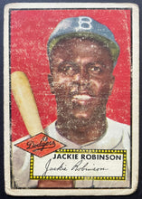 Load image into Gallery viewer, 1952 Topps #312 Jackie Robinson Brooklyn Dodgers High # MLB Baseball Card SP