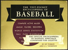 Load image into Gallery viewer, 1956 Vest Pocket Encyclopedia Of Baseball Vintage Old Advertising Major League