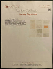 Load image into Gallery viewer, Bill Mosienko Signed Index Card Autographed Chicago Blackhawks Hall of Famer Vtg