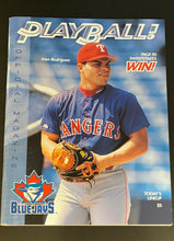 Load image into Gallery viewer, 1998 MLB Baseball Toronto Blue Jays Program HOFer Ivan Rodriguez Cover Vintage