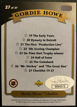 Load image into Gallery viewer, 1992 Gordie Howe Signed Upper Deck Hockey Card Autographed Detroit Red Wings JSA