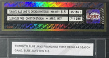 Load image into Gallery viewer, 1977 Toronto Blue Jays vs Chicago White Sox 1st Franchise Game Clubhouse Pass