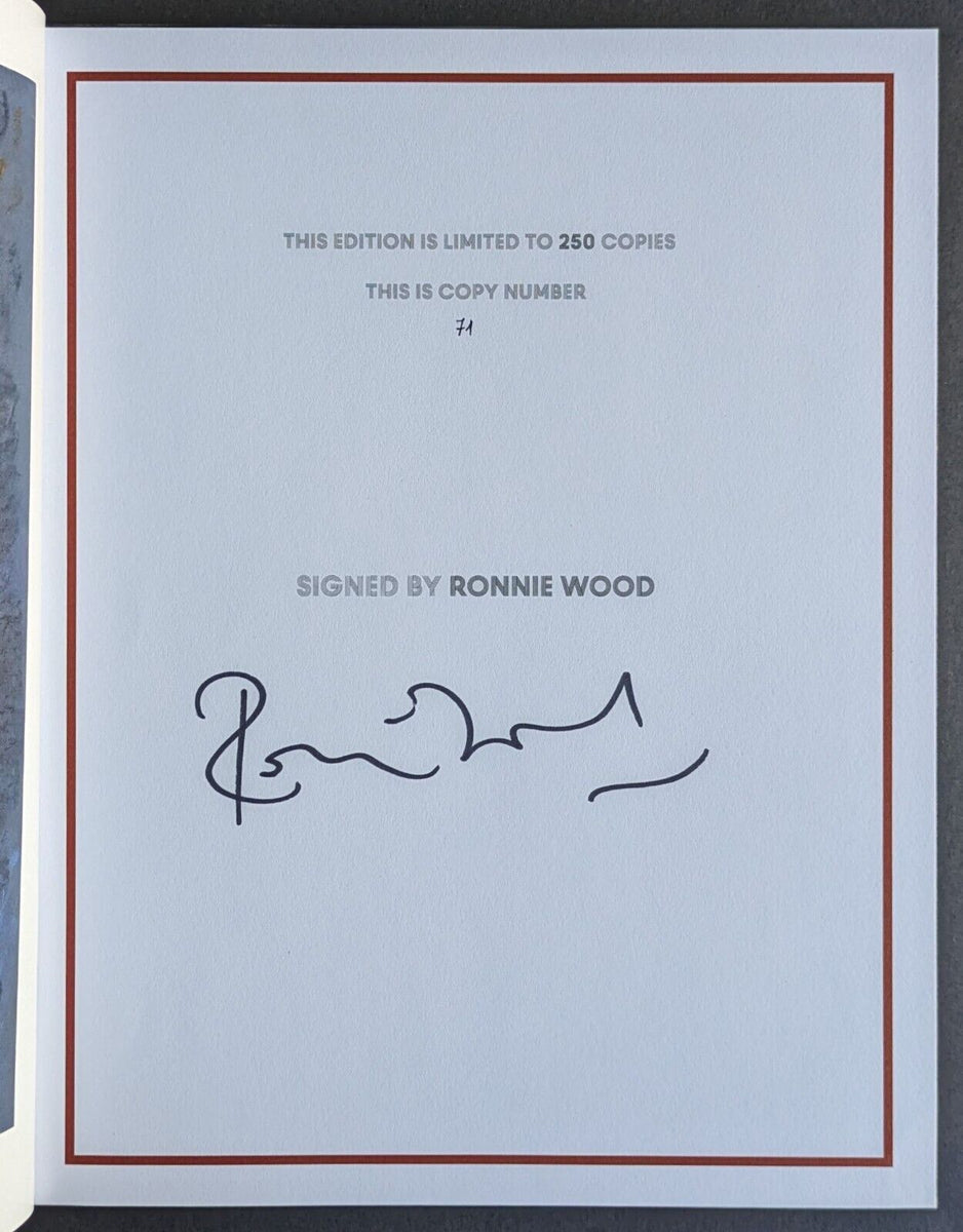 貴重 Ronnie Wood 直筆サイン 2020 Ron Wood ストーンズ Ronnie Ron Wood Rolling Stones Lucky Man 7