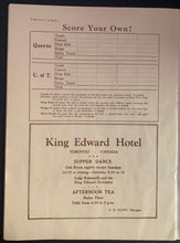Load image into Gallery viewer, 1928 University Of Toronto Football Magazine Varsity Stadium vs Queens Program