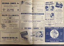 Load image into Gallery viewer, 1946 Autographed Gordie Howe Hockey Program Detroit Red Wings NHL HOF Signed VTG