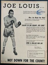 Load image into Gallery viewer, 1970 Issue Hollywood Reporter Joe Louis Benefit Concert Promo Barry Gordy Motown