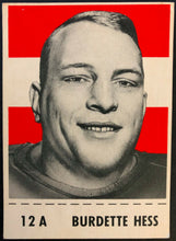 Load image into Gallery viewer, 1956 Nabisco Shredded Wheat CFL Football #12A Burdette Hess Calgary Stampeders