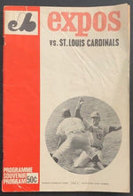 Load image into Gallery viewer, 1969 Jarry Park Program Montreal Expos 1st Season + Final 3 MLB Games vs Cards