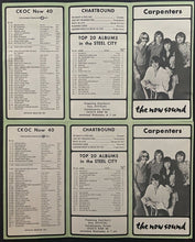 Load image into Gallery viewer, 1971 CKOC Radio Music Regular Chart w/ Extra Misprint Chart With Blank Side