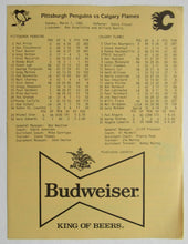 Load image into Gallery viewer, 1982 Pittsburgh Civic Centre NHL Hockey Program Signed Flames Goalie Pat Riggin