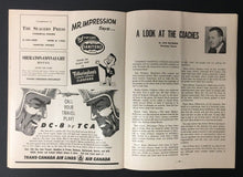 Load image into Gallery viewer, 1962 CFL Football Program Hamilton Tiger-Cats Vs Winnipeg Blue Bombers
