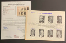 Load image into Gallery viewer, 1971-72 Frank Selke Signed + Inscribed NHL Hockey Hall Of Fame Yearbook JSA LOA