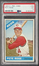 Load image into Gallery viewer, 1966 O-Pee-Chee Pete Rose #30 Cincinnati Reds MLB Card PSA EX 5