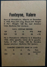 Load image into Gallery viewer, 1962 Parkhurst Val Fonteyne #27 Detroit Red Wings NHL Hockey Card Vintage