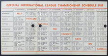 Load image into Gallery viewer, 1959 Toronto Maple Leafs International League Baseball Pocket Schedule Rare