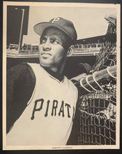 Load image into Gallery viewer, Pittsburgh Pirates Roberto Clemente Team Issued B&W Photo MLB Baseball Vintage