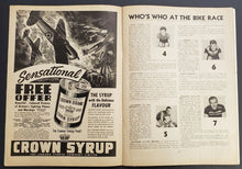 Load image into Gallery viewer, 1941 Montreal Forum's 18th Annual International Bike Race Sports Book Magazine