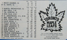 Load image into Gallery viewer, 1966 Maple Leaf Gardens NHL Program Insert + Ticket Stub - Toronto vs Montreal