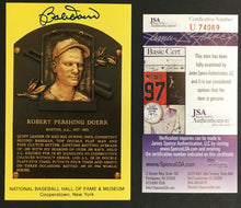 Load image into Gallery viewer, Boston Red Sox Signed Bobby Doerr Autographed Hall Of Fame Plaque Postcard JSA