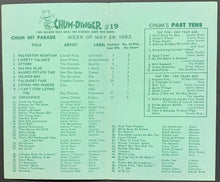 Load image into Gallery viewer, 1962 1050 Chum Chart Radio Survey Toronto Music Claude King Gene Pitney Dion