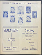 Load image into Gallery viewer, 1949 NHL Hockey Stanley Cup Game 1 Program Detroit Red Wings Toronto Maple Leafs